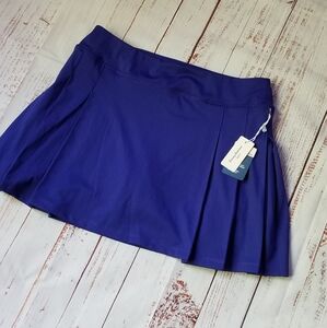 Tommy Bahama Women's Pleated Side Panel Pull-On Skort Skirt Blue NEW